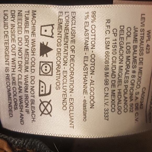 [LEVI'S] Athletic Fit Blue Jeans - Picture 8 of 10